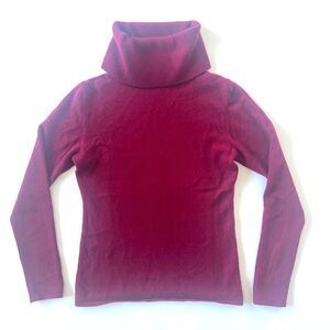 vintage burgundy cashmere turtleneck sweater